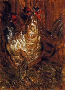 Cock and Hens Jozsef Rippl-Ronai